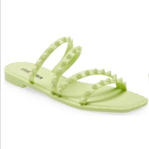 Steve Madden Selina Studded Jelly Sandal Lime